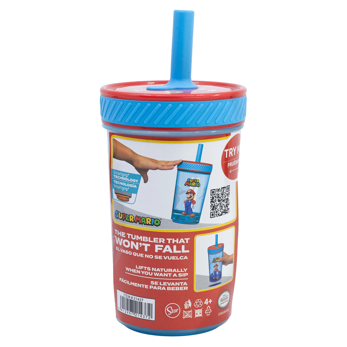 Vaso Antivuelco Super Mario con Tecnología Smartgrip