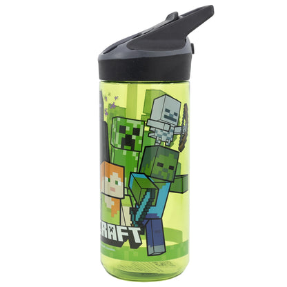 Botella Ecozen Premium Minecraft con Asa y Popote
