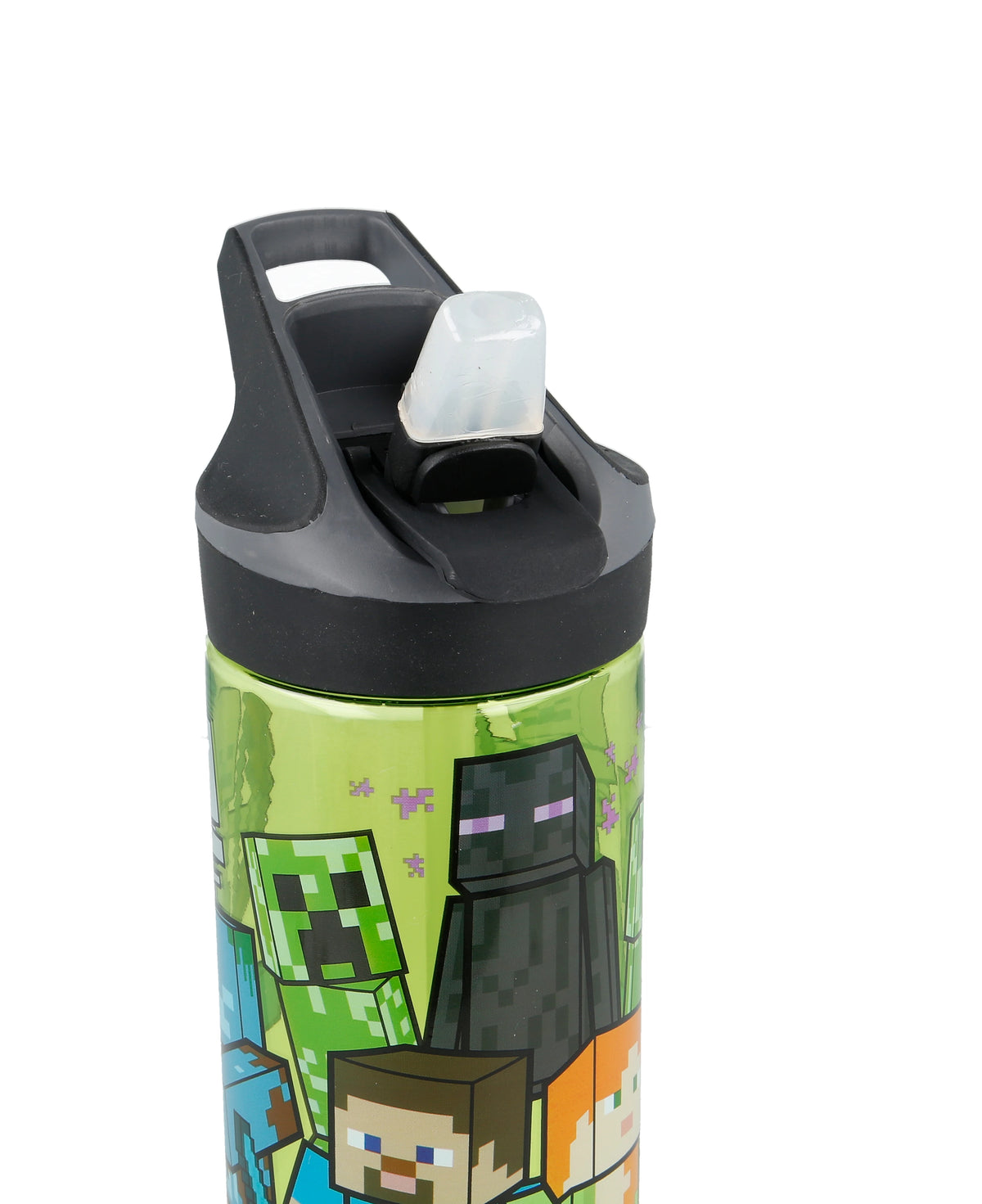 Botella Ecozen Premium Minecraft con Asa y Popote