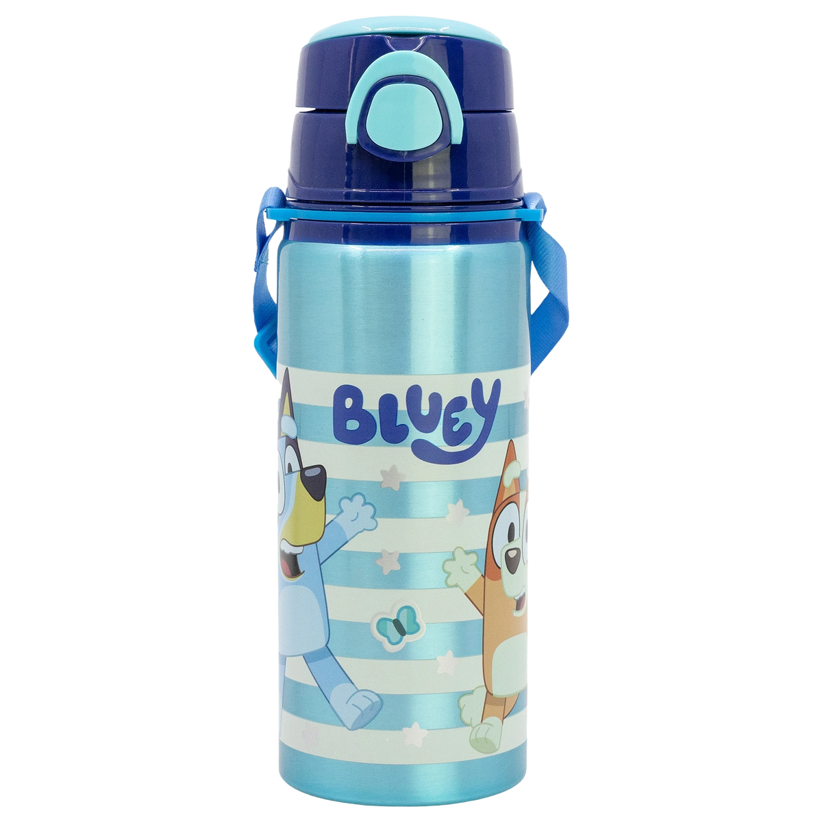 Botella de Aluminio Bluey con Correa de Transporte