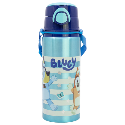 Botella de Aluminio Bluey con Correa de Transporte