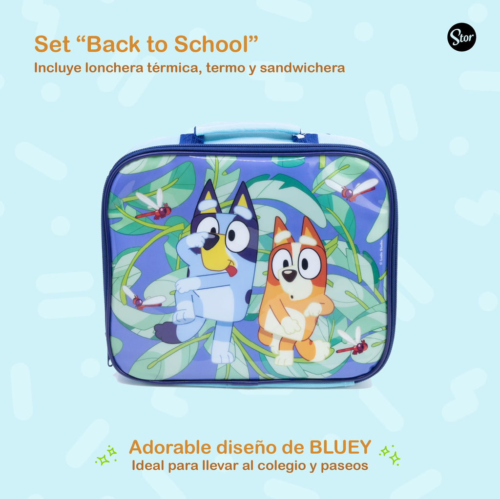 Stor – Set Regreso a Clases Minecraft 3 Piezas | Lonchera Térmica + Sandwichera XL con Compartimentos + Botella 420 ml | Producto Oficial | Libre de BPA