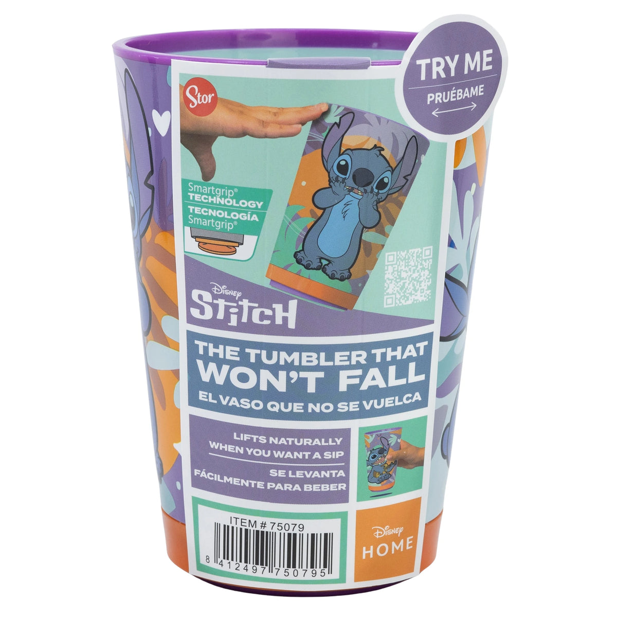 Vaso Antivuelco Stitch con Tecnología Smartgrip