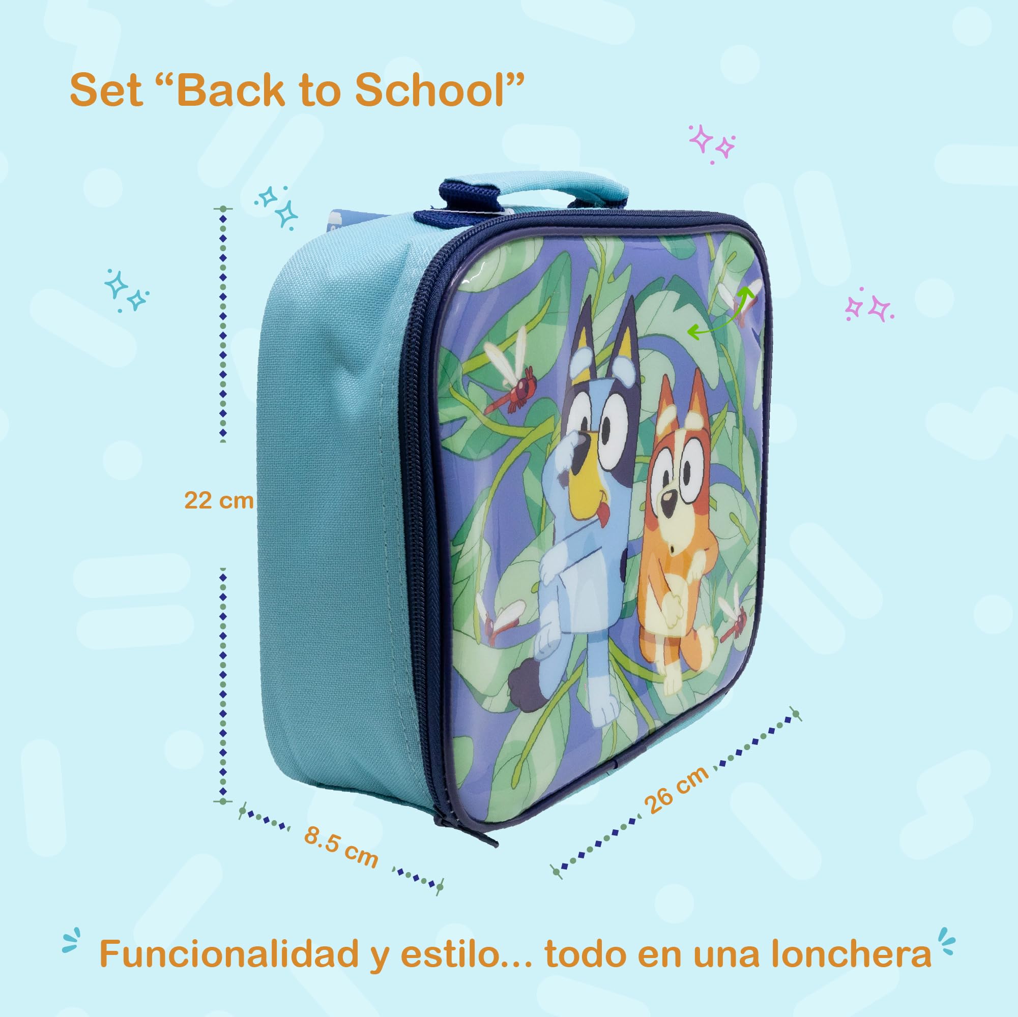 Stor – Set Regreso a Clases Minecraft 3 Piezas | Lonchera Térmica + Sandwichera XL con Compartimentos + Botella 420 ml | Producto Oficial | Libre de BPA