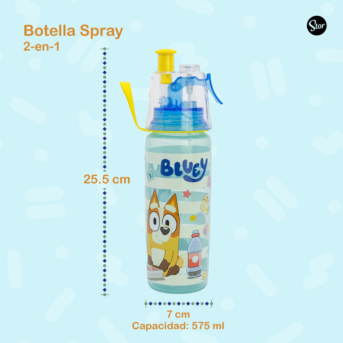 Botella Spray Bluey con Sorbete y Nebulizador