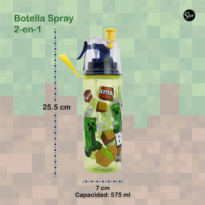 Botella Spray Minecraft con Sorbete y Nebulizador