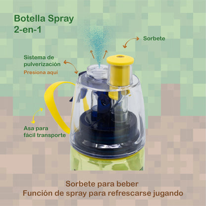 Botella Spray Minecraft con Sorbete y Nebulizador