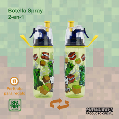 Botella Spray Minecraft con Sorbete y Nebulizador