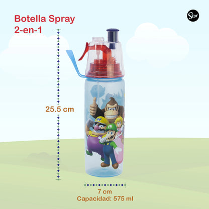 Botella Spray Super Mario con Sorbete y Nebulizador