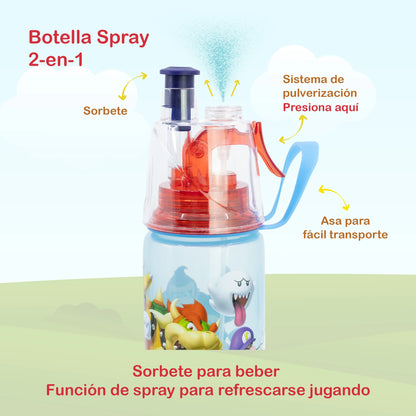 Botella Spray Super Mario con Sorbete y Nebulizador