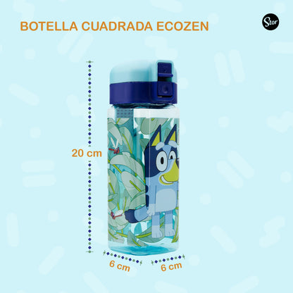 Botella Ecozen Square Bluey con Cierre de Seguridad