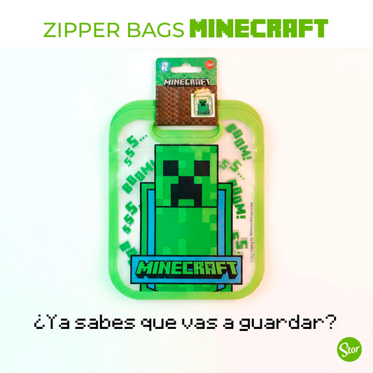 Bolsas Herméticas Minecraft Set de 20 Piezas