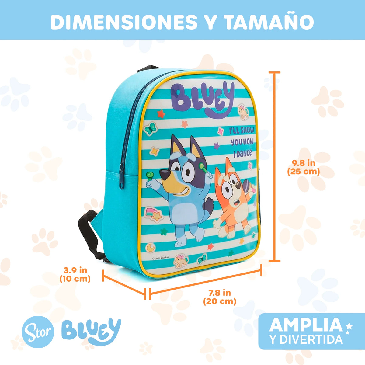 Set Bluey con Lonchera de Correas, Sandwichera y Botella