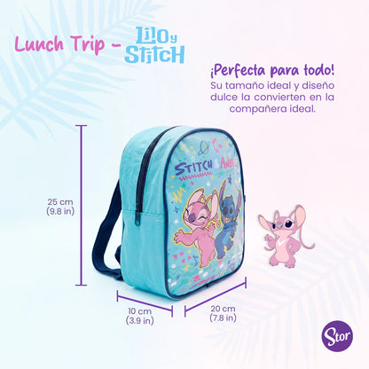 Set Stitch con Lonchera de Correas, Sandwichera y Botella