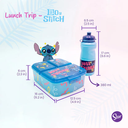Set Stitch con Lonchera de Correas, Sandwichera y Botella