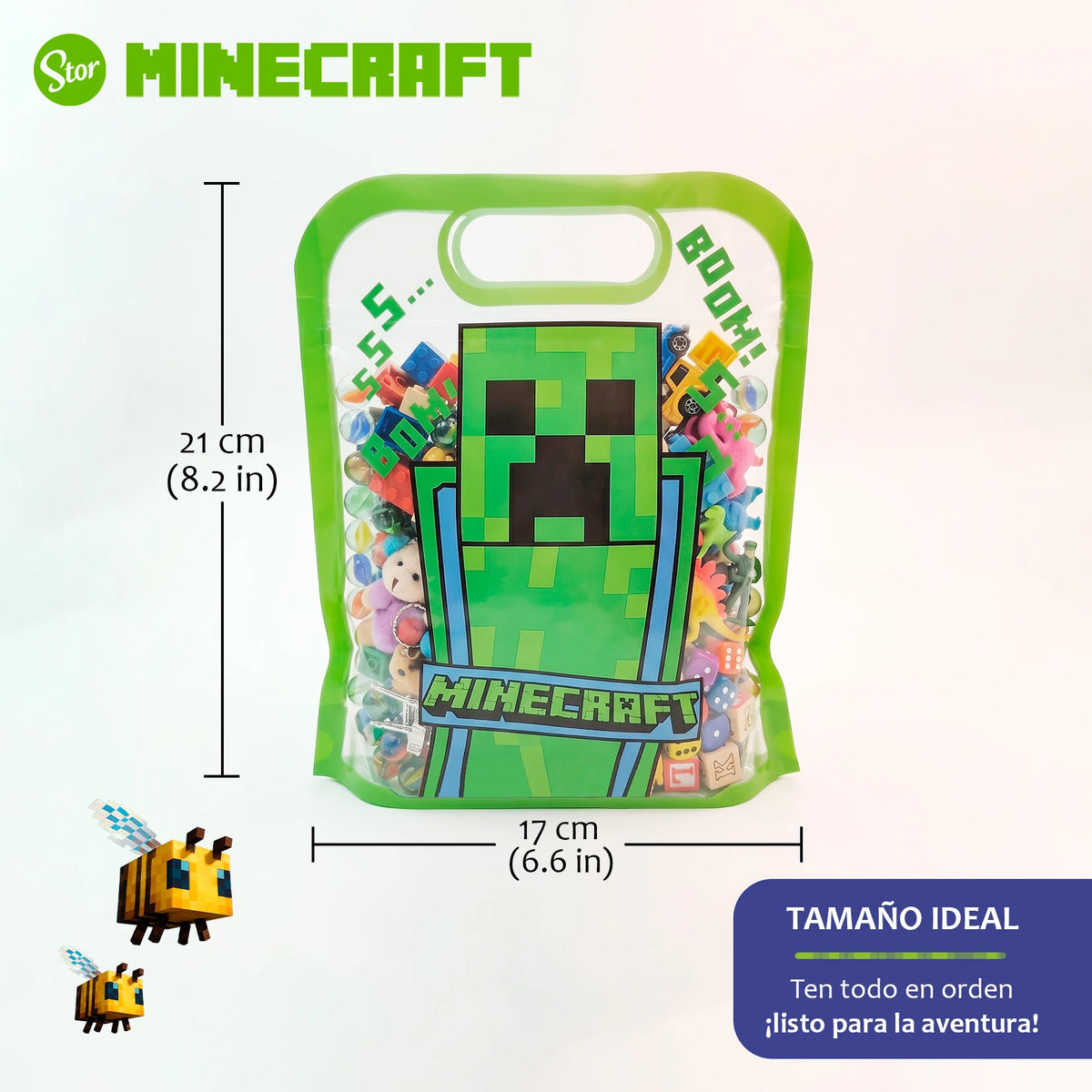 Bolsas Herméticas Minecraft Set de 20 Piezas