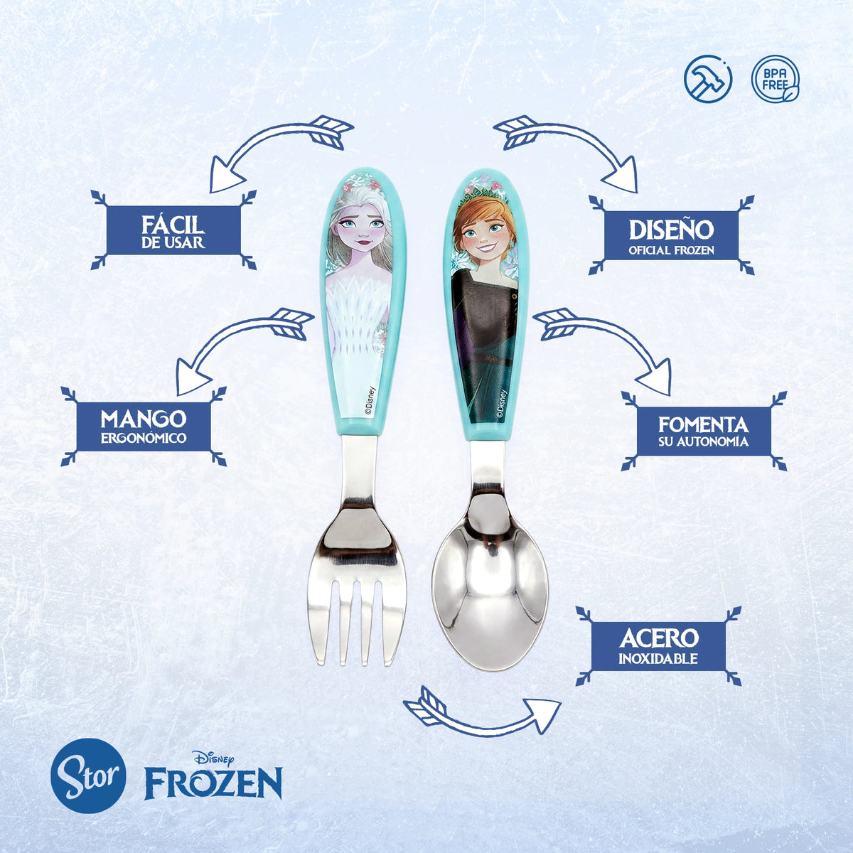 Lonchera Multicompartimento Disney Frozen con Cubiertos