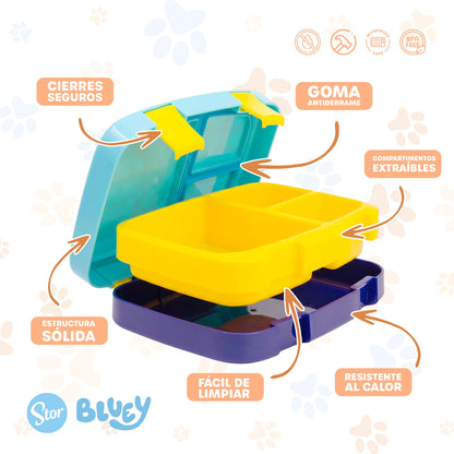 Sandwichera BentoPro Bluey Multicompartimento