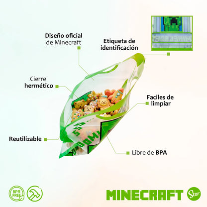 Bolsas Herméticas Minecraft Set de 20 Piezas
