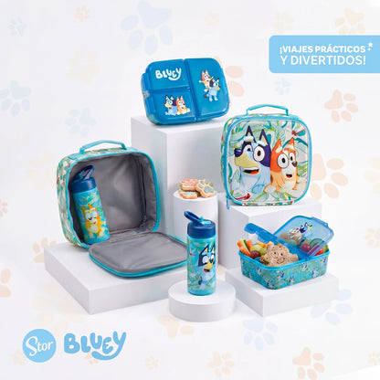 Set Bluey 3D con Lonchera Térmica, Sandwichera y Botella