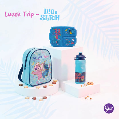 Set Stitch con Lonchera de Correas, Sandwichera y Botella