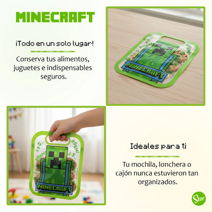 Bolsas Herméticas Minecraft Set de 20 Piezas