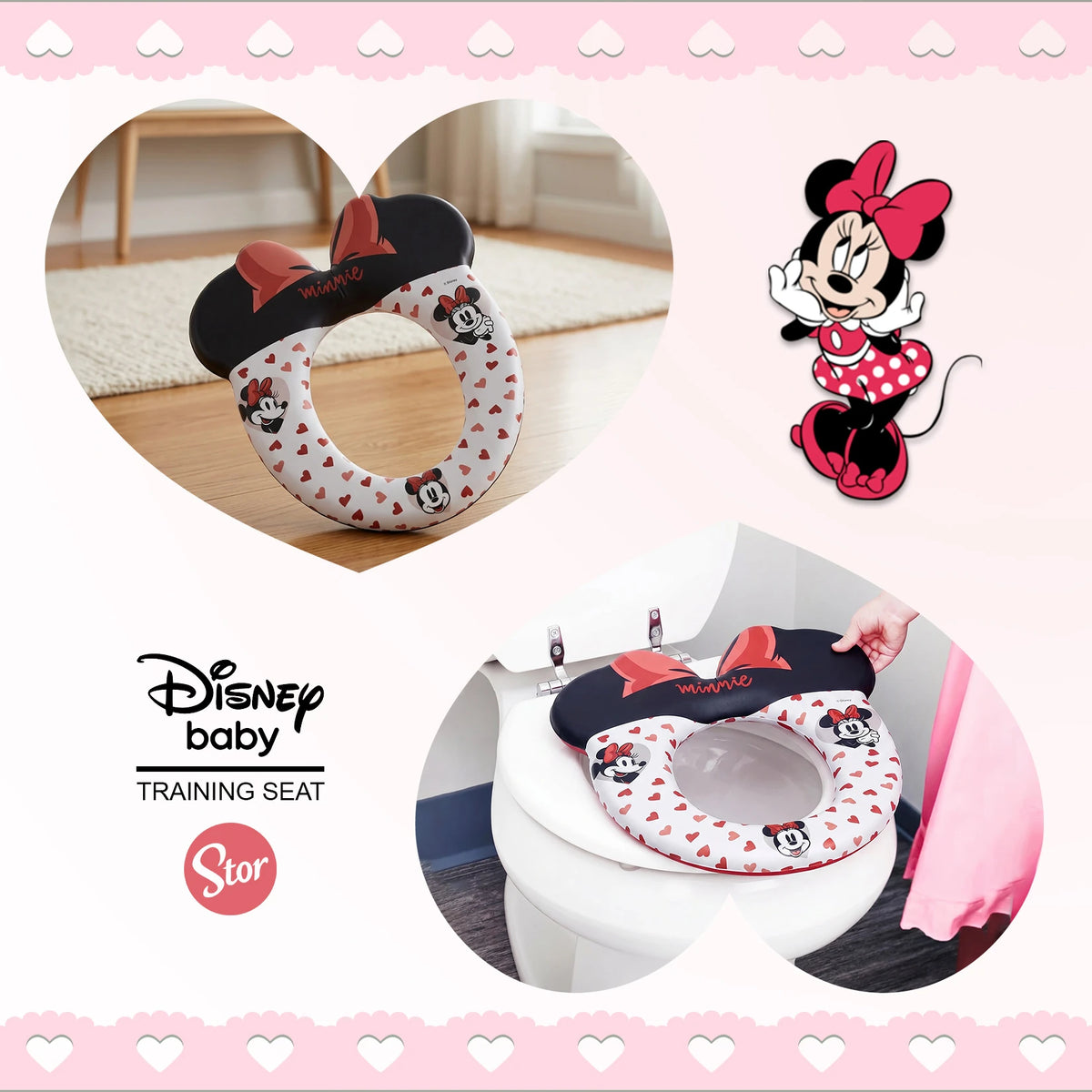 Reductor de Baño Minnie Mouse con Cojín Suave