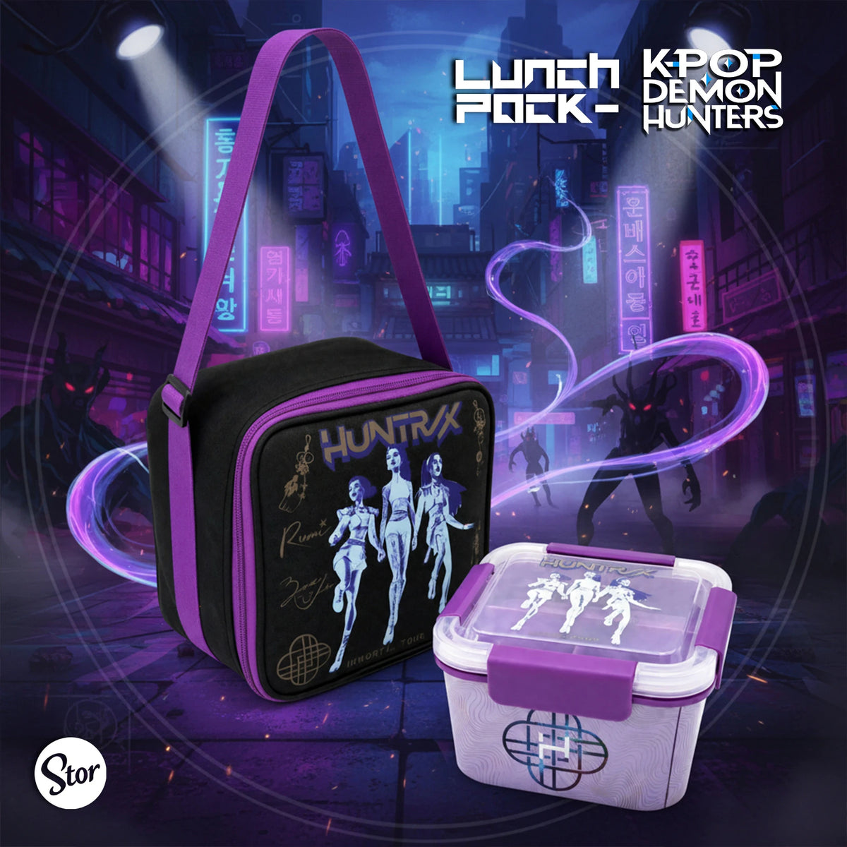 Set KPop Demon Hunters con Lonchera Térmica y Sandwichera