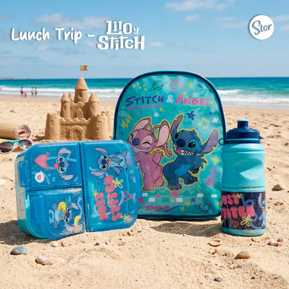 Set Stitch con Lonchera de Correas, Sandwichera y Botella