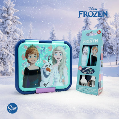 Lonchera Multicompartimento Disney Frozen con Cubiertos