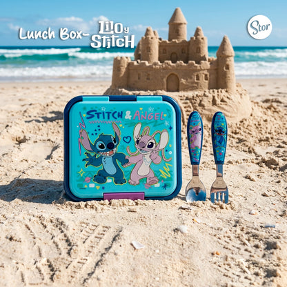 Lonchera Multicompartimento Disney Stitch con Cubiertos
