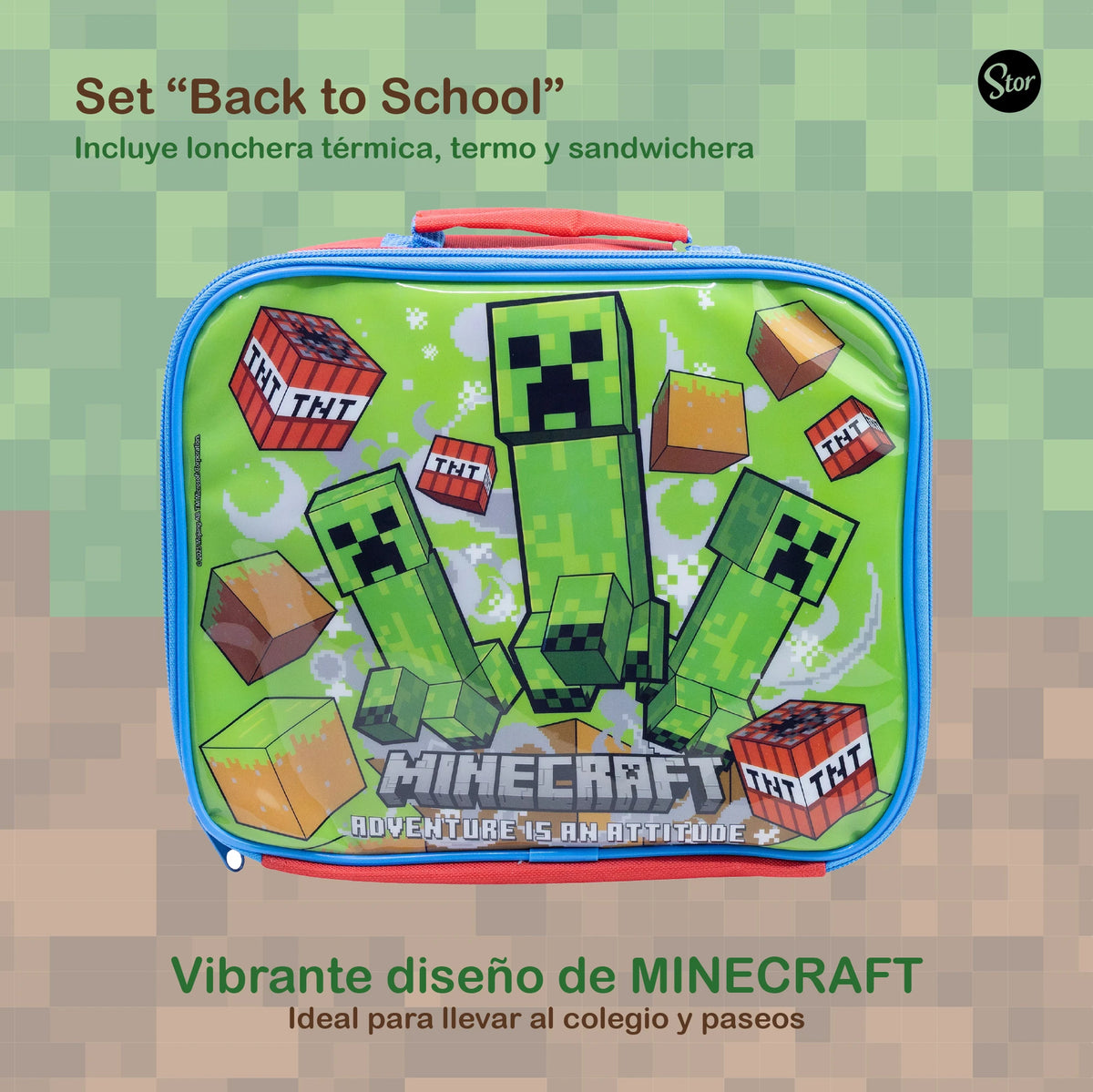 Set Regreso a Clases Minecraft, 3 Piezas