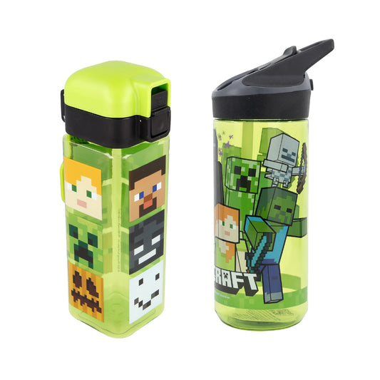 Set de 2 Botellas Ecozen Minecraft para Niños, Sin BPA