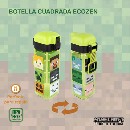 Set de 2 Botellas Ecozen Minecraft para Niños, Sin BPA
