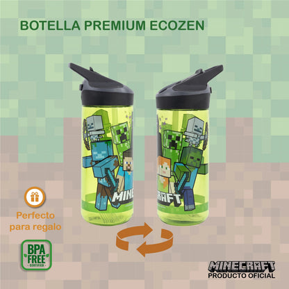 Set de 2 Botellas Ecozen Minecraft para Niños, Sin BPA